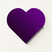 大理石の紫のパターン ノートブック (裏面)