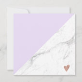 大理石の紫色のブロック正方形のギフト証明書のロゴ (裏面)