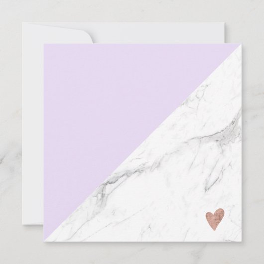 大理石の紫色のブロック正方形のギフト証明書のロゴ (裏面)