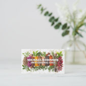 大理石の背景にグループ化されたスパイス 名刺 (スタンド正面)