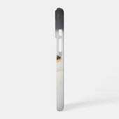大理石の背景の邪眼ゴールドリング iPhone 16ケース (左側面)
