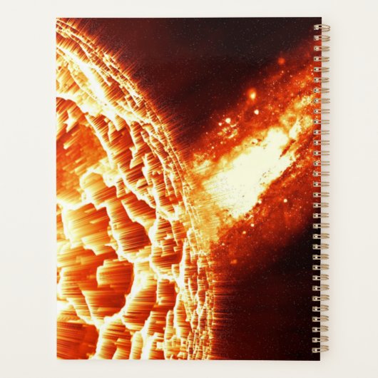 大理石の背景を持つ黒と緑の十字 プランナー手帳 (裏面)