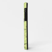 大理石の背景を持つ黒と緑の十字 Case-Mate iPhoneケース (裏面/左)