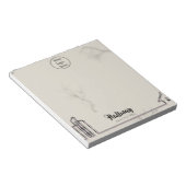 大理石の背景建物と家実在家の不動産 ノートパッド (アングル)