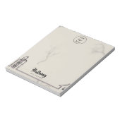 大理石の背景建物と家実在家の不動産 ノートパッド (回転)