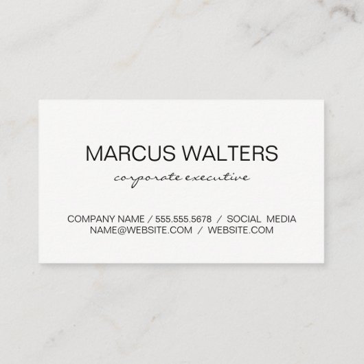 大理石の背景(青) 名刺 (裏面)