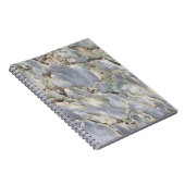 大理石の自然抽象芸術パターンの背景 ノートブック (右側)