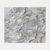 大理石の自然抽象芸術パターンの背景 フリースブランケット (正面(横))