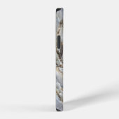 大理石の自然抽象芸術パターンの背景 iPhoneケース (右側面)