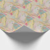 大理石の花崗岩テクスチカラフルャ ラッピングペーパー (角)