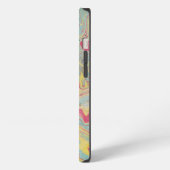 大理石の花崗岩テクスチカラフルャ iPhoneケース (左側面)