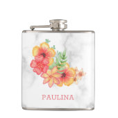 大理石の花 フラスク (正面)