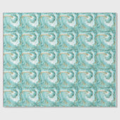 大理石の装飾テクスチャー芸術的、抽象芸術絵を描 ラッピングペーパー (フラット)