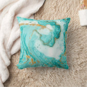 大理石の装飾テクスチャ。抽象芸術絵画のトゥルク クッション (ブランケット)