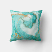 大理石の装飾テクスチャ。抽象芸術絵画のトゥルク クッション (裏面)