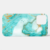 大理石の装飾テクスチャ。抽象芸術絵画のトゥルク Case-Mate iPhoneケース (裏面 (横))