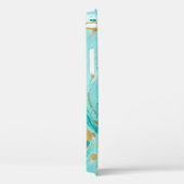 大理石の装飾テクスチャ。抽象芸術絵画のトゥルク Case-Mate iPhoneケース (裏面 / 右)