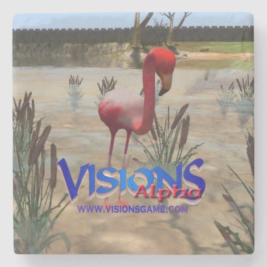 大理石の視野の飲み物のコースター ストーンコースター (正面)