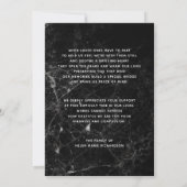 大理石の記念の写真の悔やみや弔慰のサンキューカード サンキューカード (裏面)