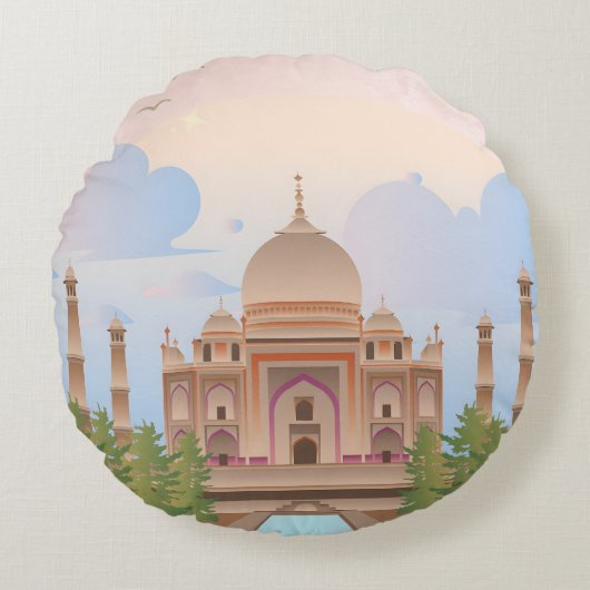 大理石の詩 ラウンドクッション (正面)