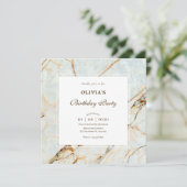 大理石の誕生日 招待状 (スタンド正面)
