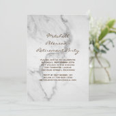 大理石の退職パーティの招待状インタウペ 招待状 (スタンド正面)