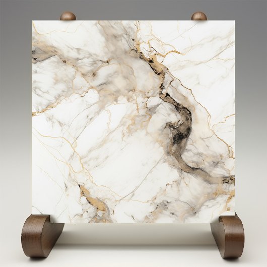 大理石の金ゴールドフェイクの入り組んだアクセント タイル