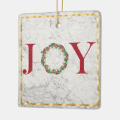 大理石の金ゴールドフレームツリーで喜び セラミックオーナメント (左)