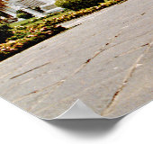 大理石の金ゴールド寺 ポスター (角)