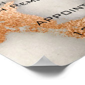 大理石の銅灰色メイクアップ目まぶし価格 ポスター (角)