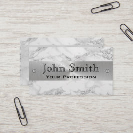 大理石の鋼鉄銀製の専門の名刺 名刺