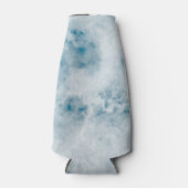 大理石の青いテクスチャ背景 ボトルクーラー (正面)