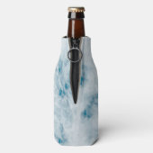 大理石の青いテクスチャ背景 ボトルクーラー (ボトル裏面)