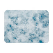 大理石の青いテクスチャ背景 マグネット (横)