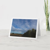 大理石の青い空と雲、天窓 カード (正面)