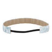 大理石の青い質の背景 アスレチックヘッドバンド (裏面)