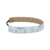 大理石の青い質の背景 アスレチックヘッドバンド (左)