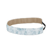 大理石の青い質の背景 アスレチックヘッドバンド (右)