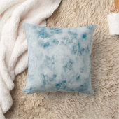 大理石の青い質の背景 クッション (ブランケット)