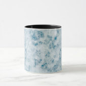 大理石の青い質の背景 マグカップ (中央)