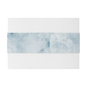 大理石の青い質の背景 招待状ベリーバンド (裏面例)