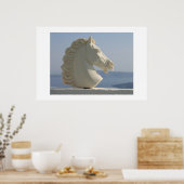 大理石の馬頭 ポスター (キッチン)