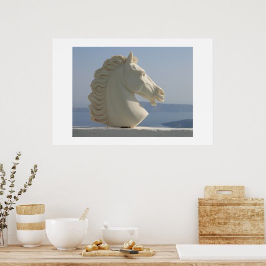 大理石の馬頭 ポスター (キッチン)