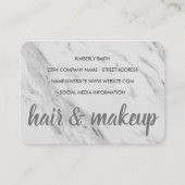 大理石の髪と化粧 名刺 (正面)