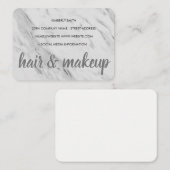 大理石の髪と化粧 名刺 (正面/裏面)