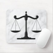 大理石はかりで測で マウスパッド (マウス)