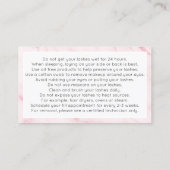 大理石まつげエクステンションアフターケア名刺 名刺 (裏面)