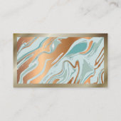 大理石ゆがみ背景 | 縁ど 名刺 (裏面)