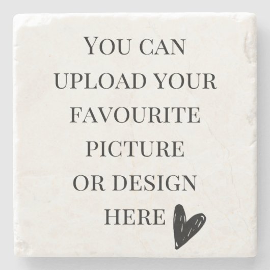 大理石を4" x 4"にパーソナライズ ストーンコースター (正面)