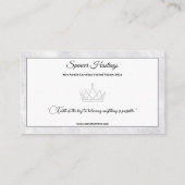 大理石アイスページジャント名刺 名刺 (裏面)